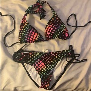 Billabong Reversible Bathing Suit Top & Bottom XS
